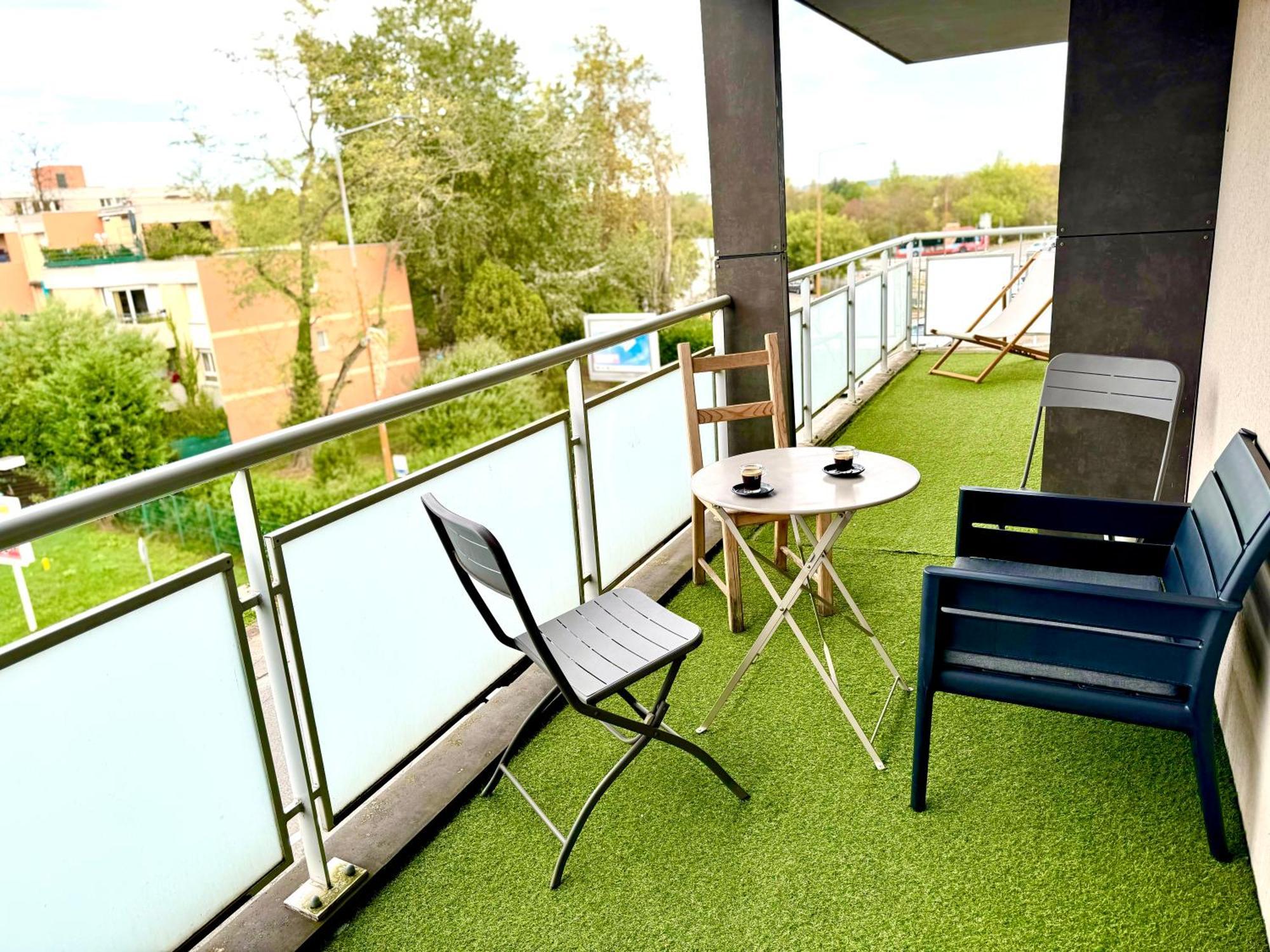 Bel Appartement T3 De 60M2 Avec Parking, Terrasse, Proche Du Metro Et Du Periph Toulouse Exterior photo