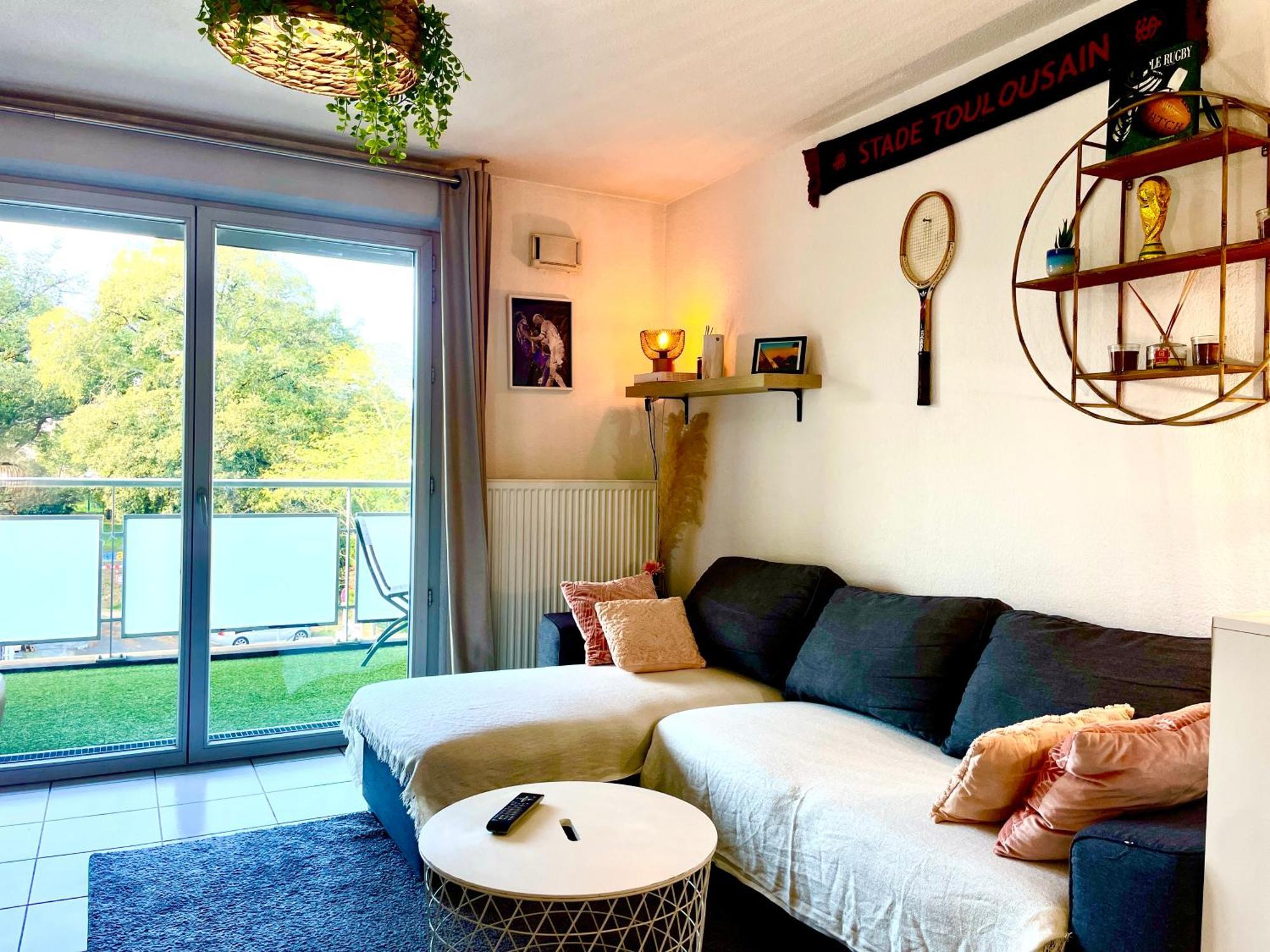 Bel Appartement T3 De 60M2 Avec Parking, Terrasse, Proche Du Metro Et Du Periph Toulouse Exterior photo