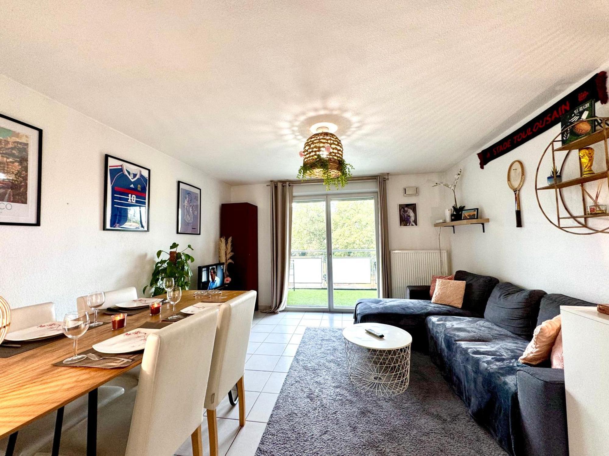 Bel Appartement T3 De 60M2 Avec Parking, Terrasse, Proche Du Metro Et Du Periph Toulouse Exterior photo